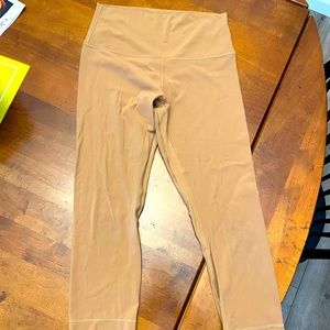 Lululemon Align 23” tan brown Sz 8 leggings